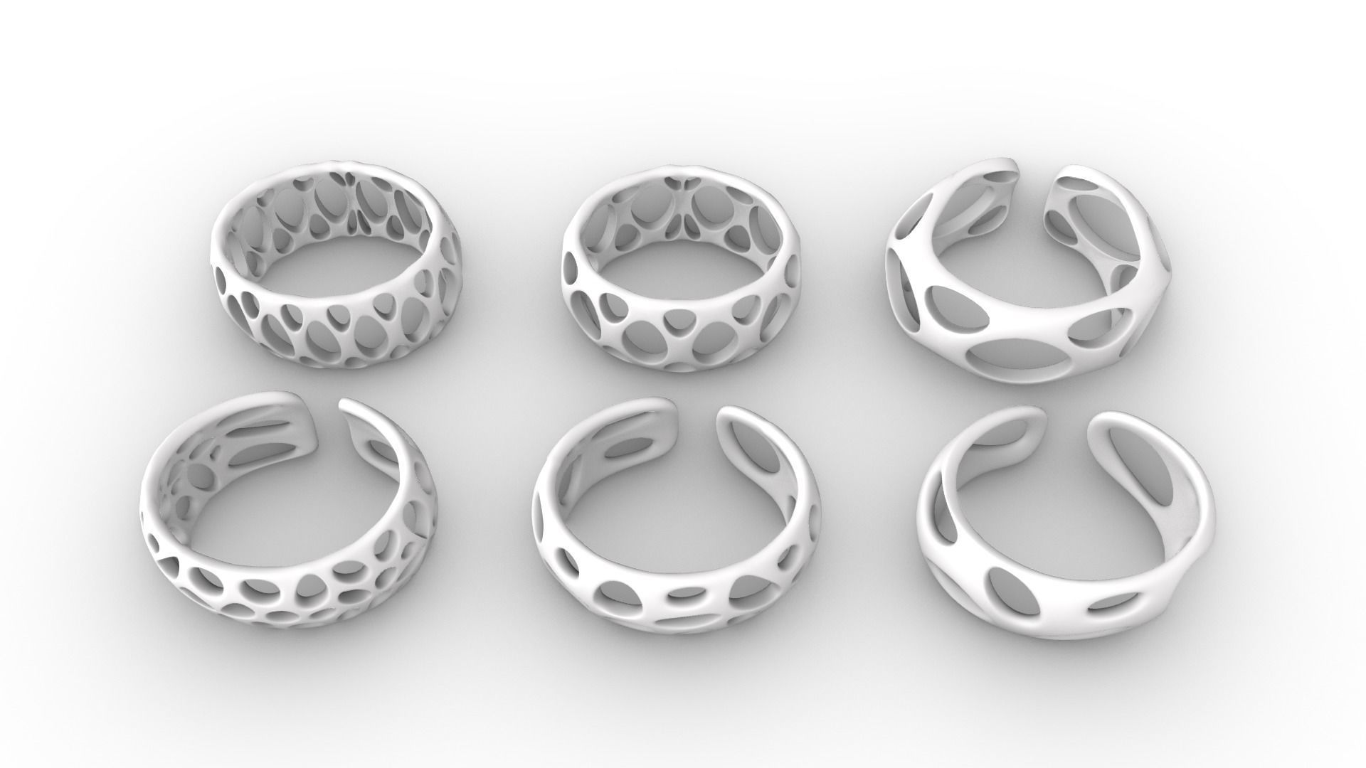 Smooth Pattern Bracelets Jewelry 3D print model_70