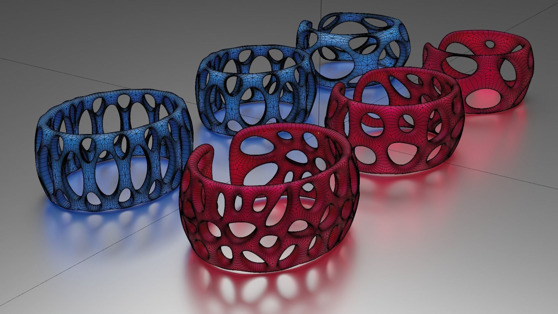 Smooth Pattern Bracelets Jewelry 3D print model_5
