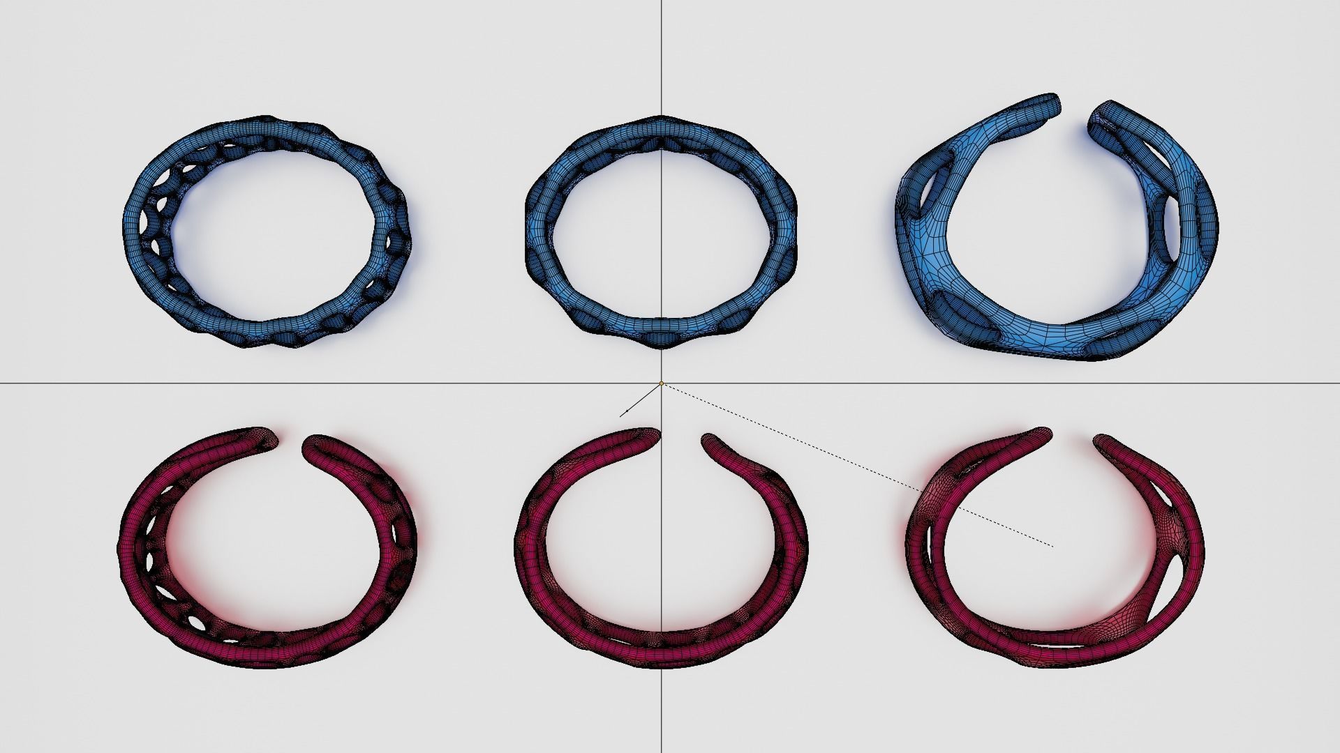 Smooth Pattern Bracelets Jewelry 3D print model_15