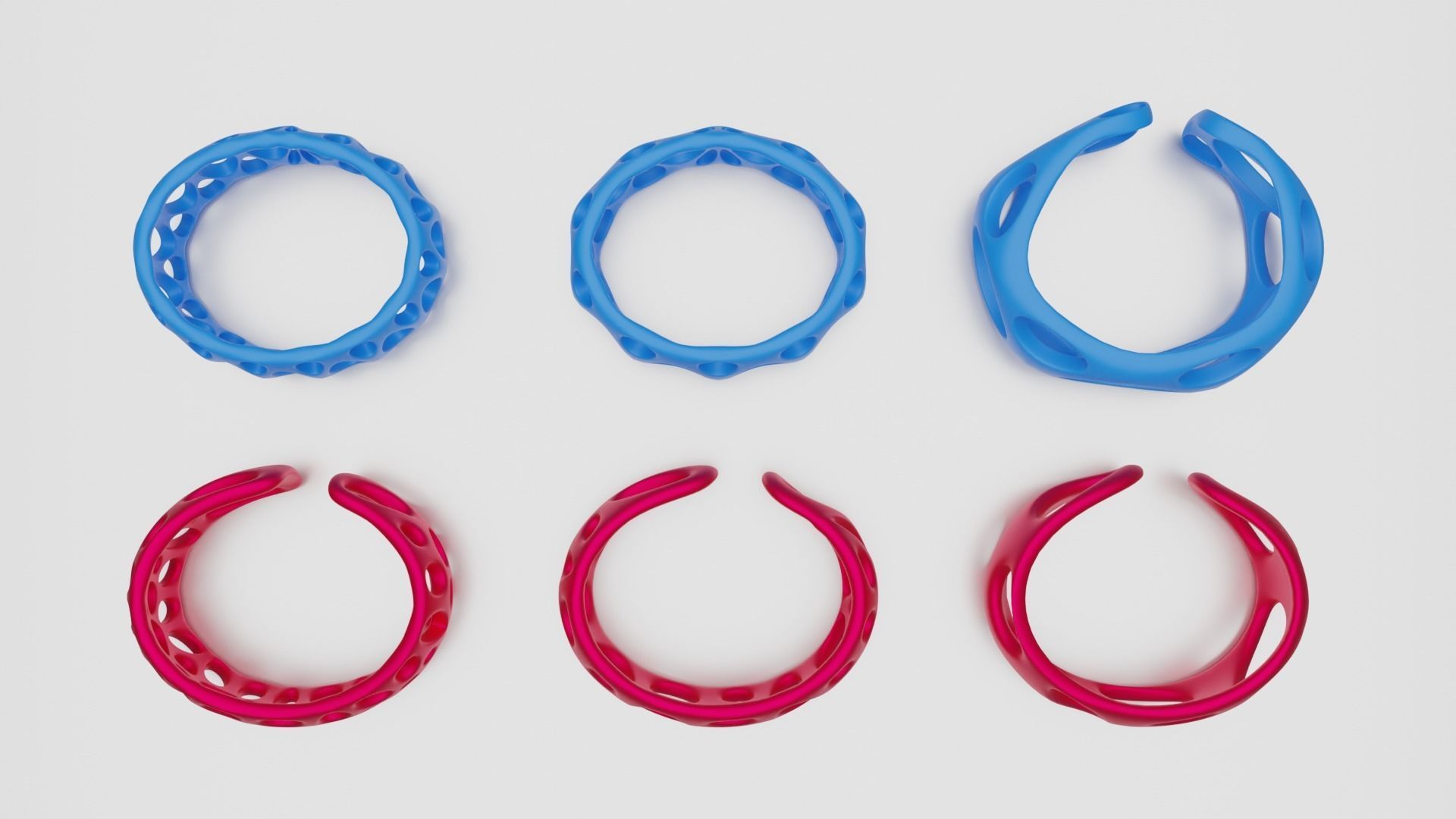 Smooth Pattern Bracelets Jewelry 3D print model_14