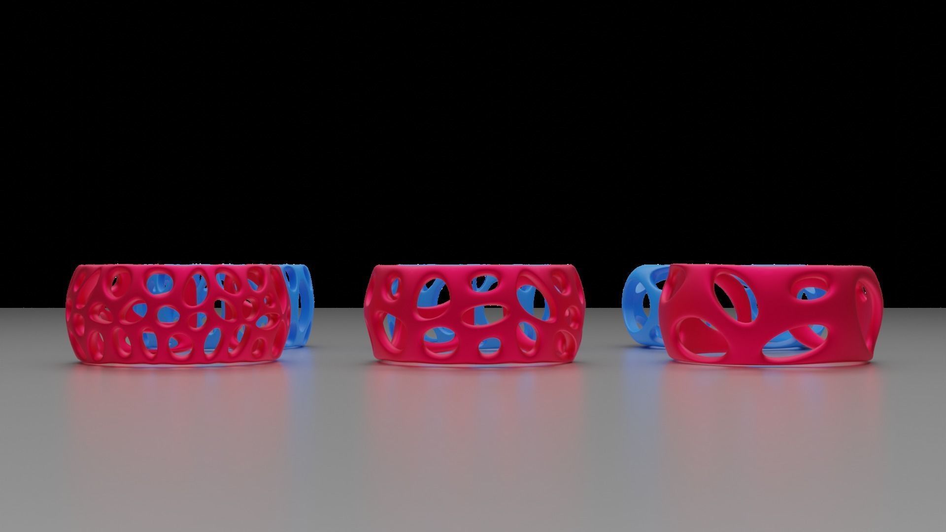 Smooth Pattern Bracelets Jewelry 3D print model_10