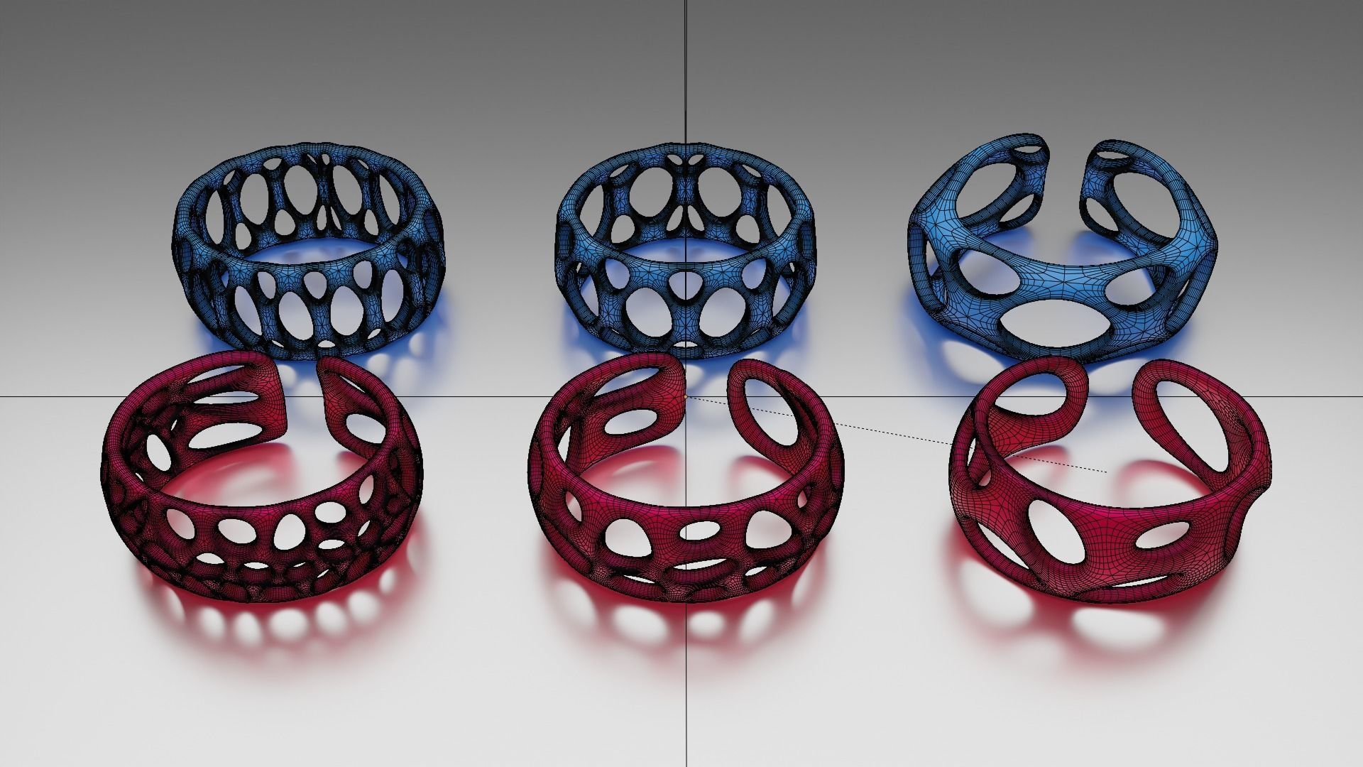 Smooth Pattern Bracelets Jewelry 3D print model_13