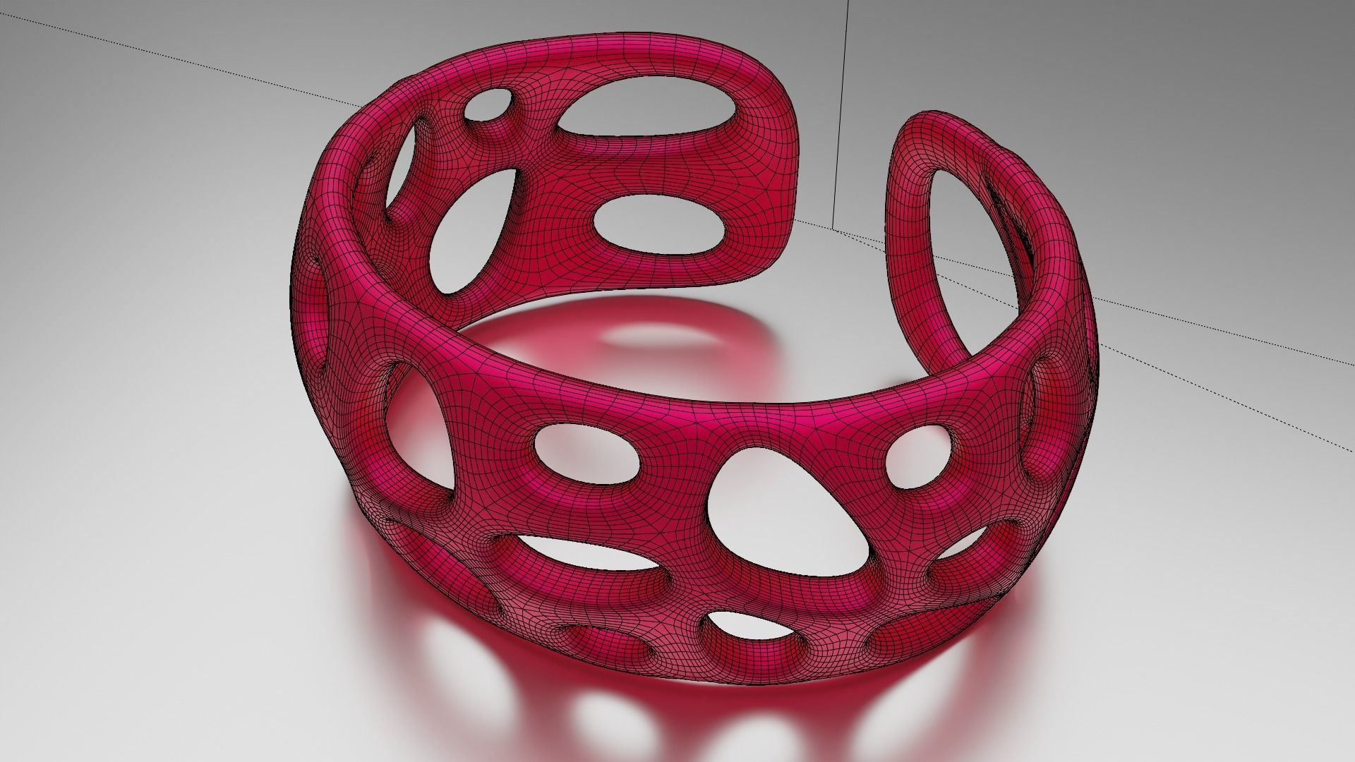 Smooth Pattern Bracelets Jewelry 3D print model_37
