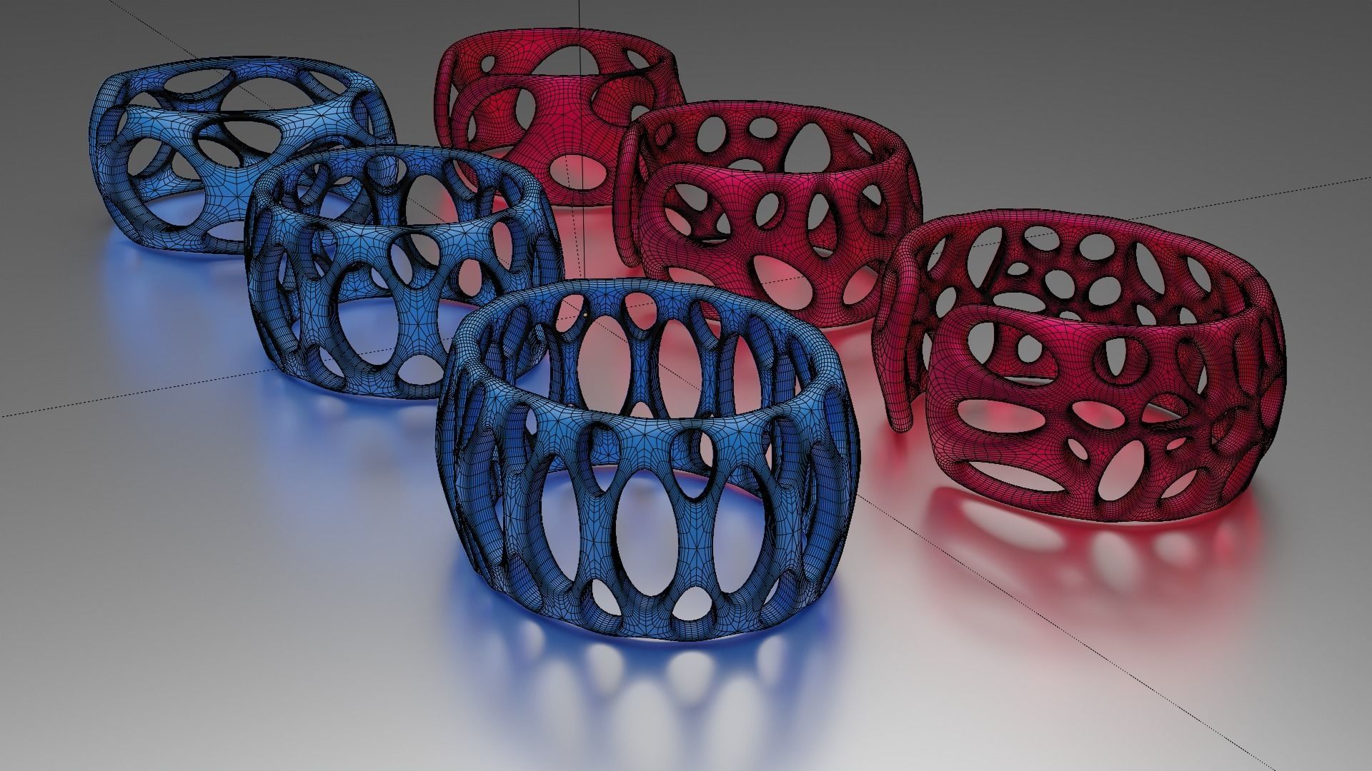 Smooth Pattern Bracelets Jewelry 3D print model_9