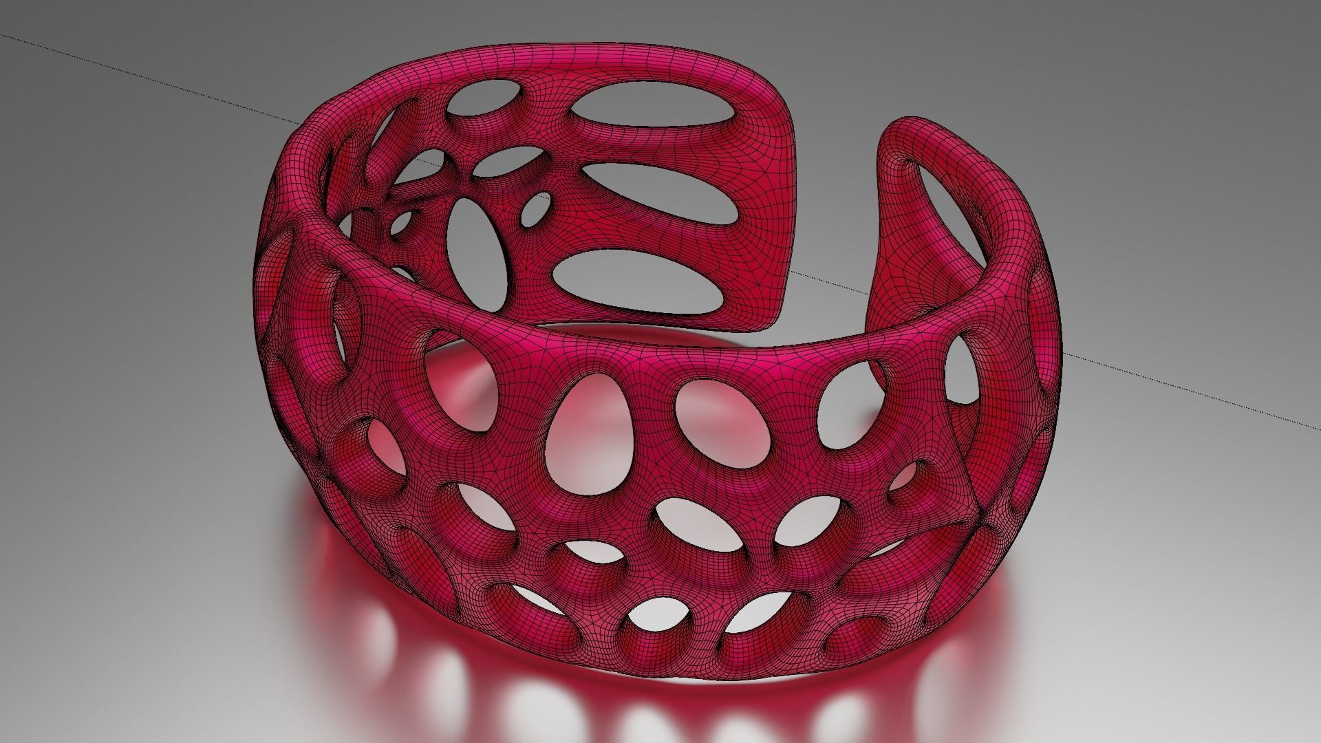 Smooth Pattern Bracelets Jewelry 3D print model_53