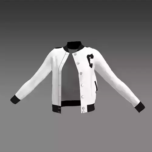Bomber jacket black and white modern look