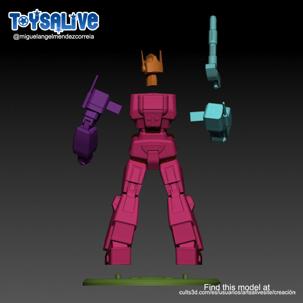 OPTIMUS PRIME STL MODEL 3D print model_8