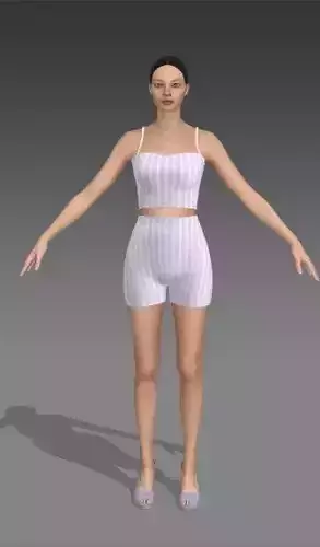 Pijamas look white and lilac