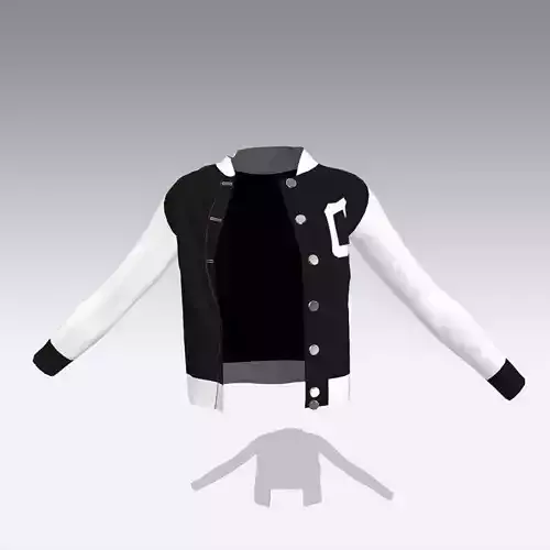 Bomber jacket black and white