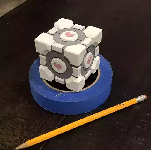 Portal Companion Cube 3D print model