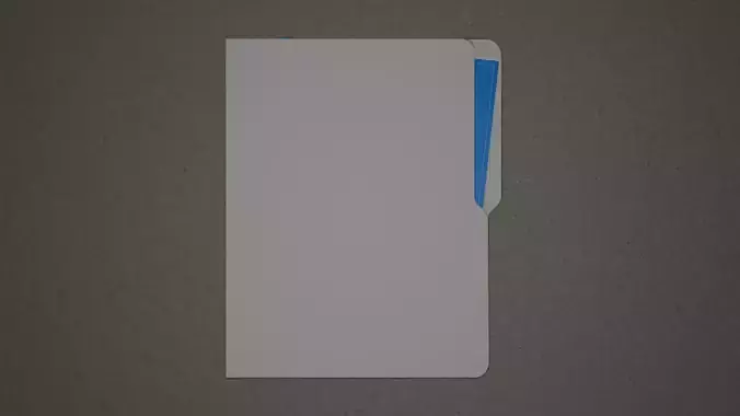 Blueprint Folder Free low-poly 3D model