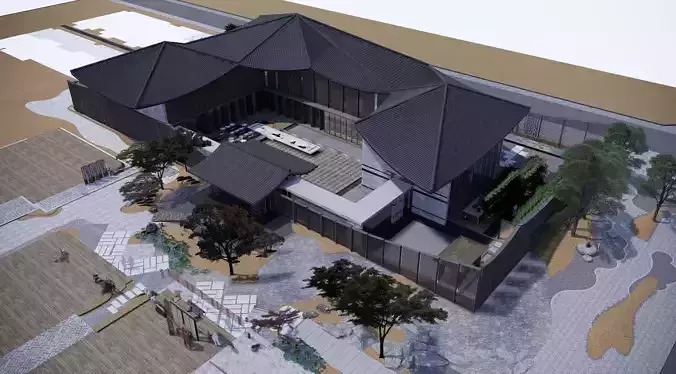 Exhibition Hall Architectural Proposal - Serendipity 3D model