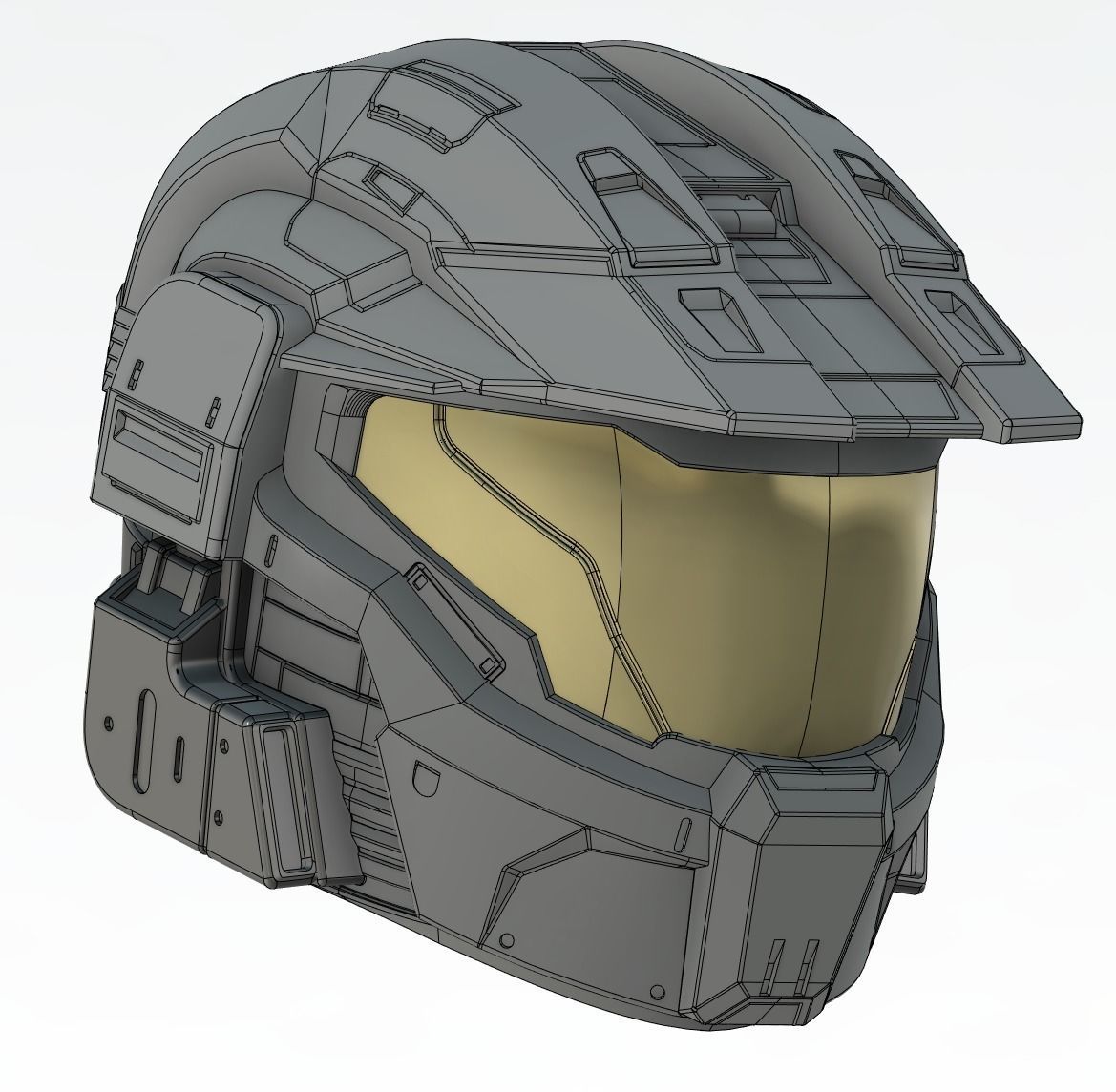 Menachite Cosplay Helmet 3D print model_4