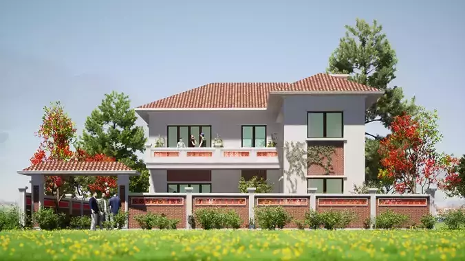 026Countryhouse2f140m2 3D model