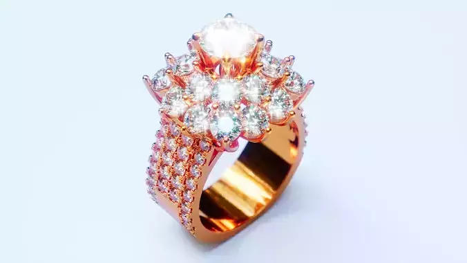 Engagement Ring 58 3D print model