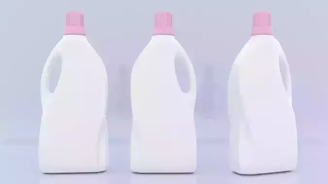 plastic bottle model Low-poly 3D model