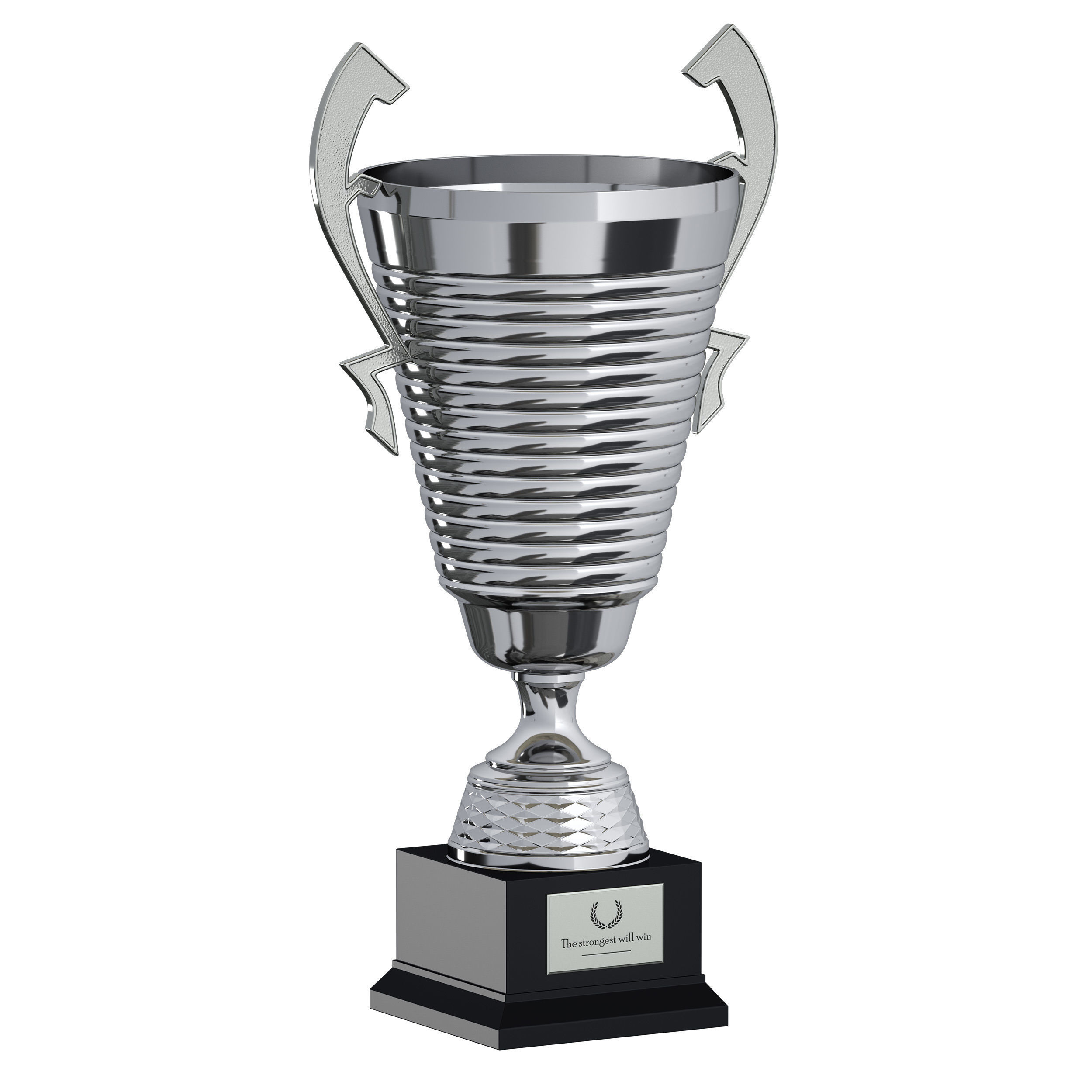 Sports award cup trophy Set of three cups 3D model_9