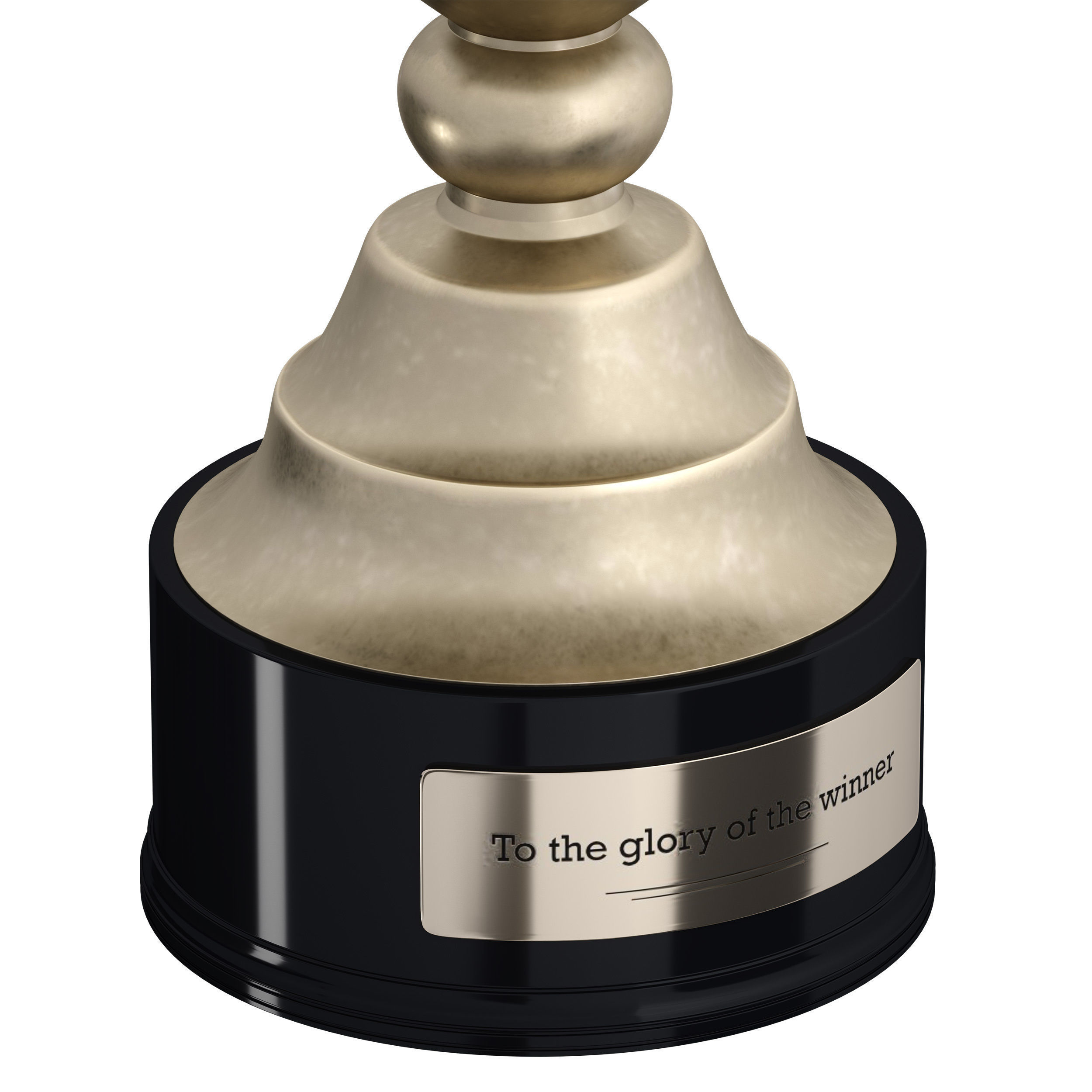 Sports award cup trophy Set of three cups 3D model_16