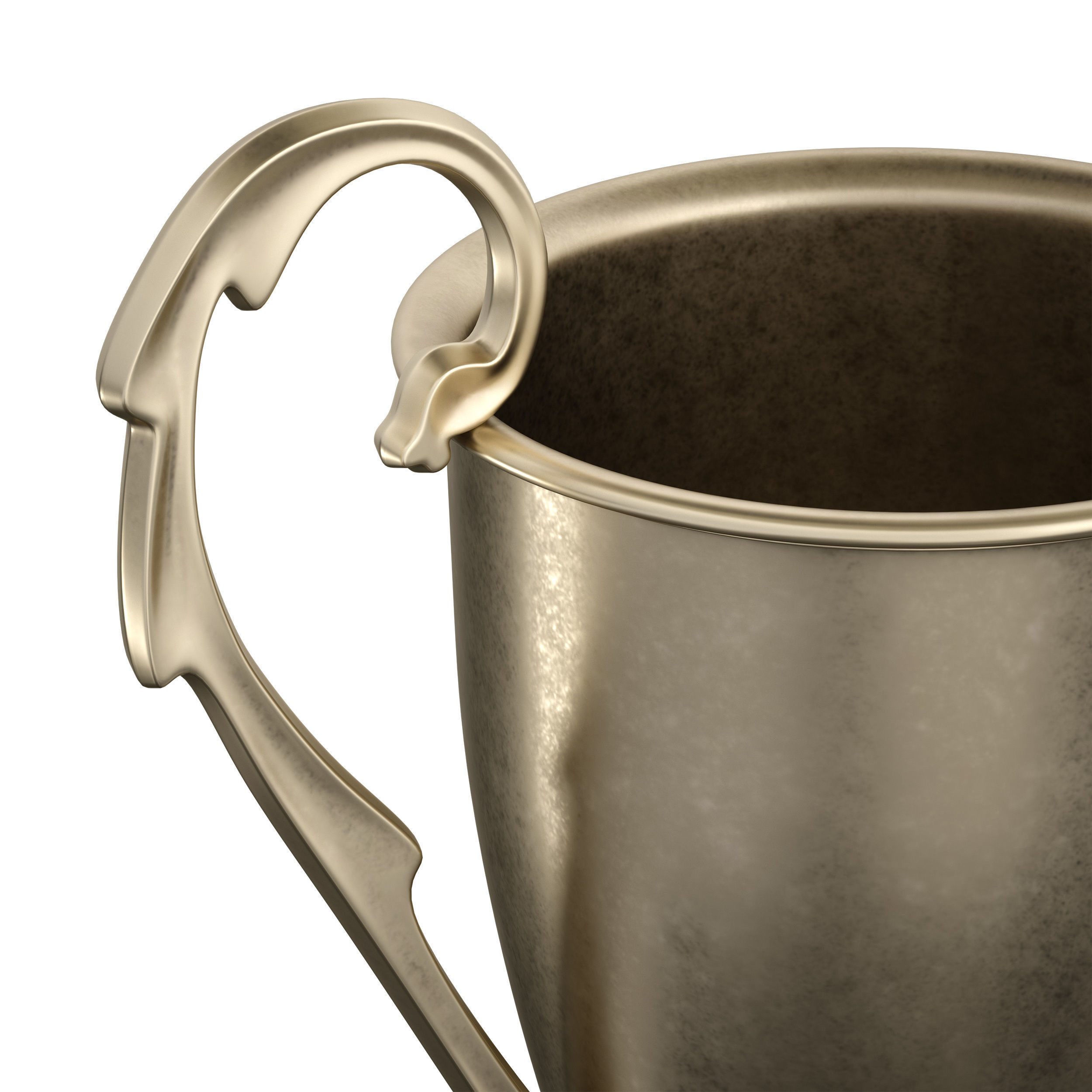 Sports award cup trophy Set of three cups 3D model_17