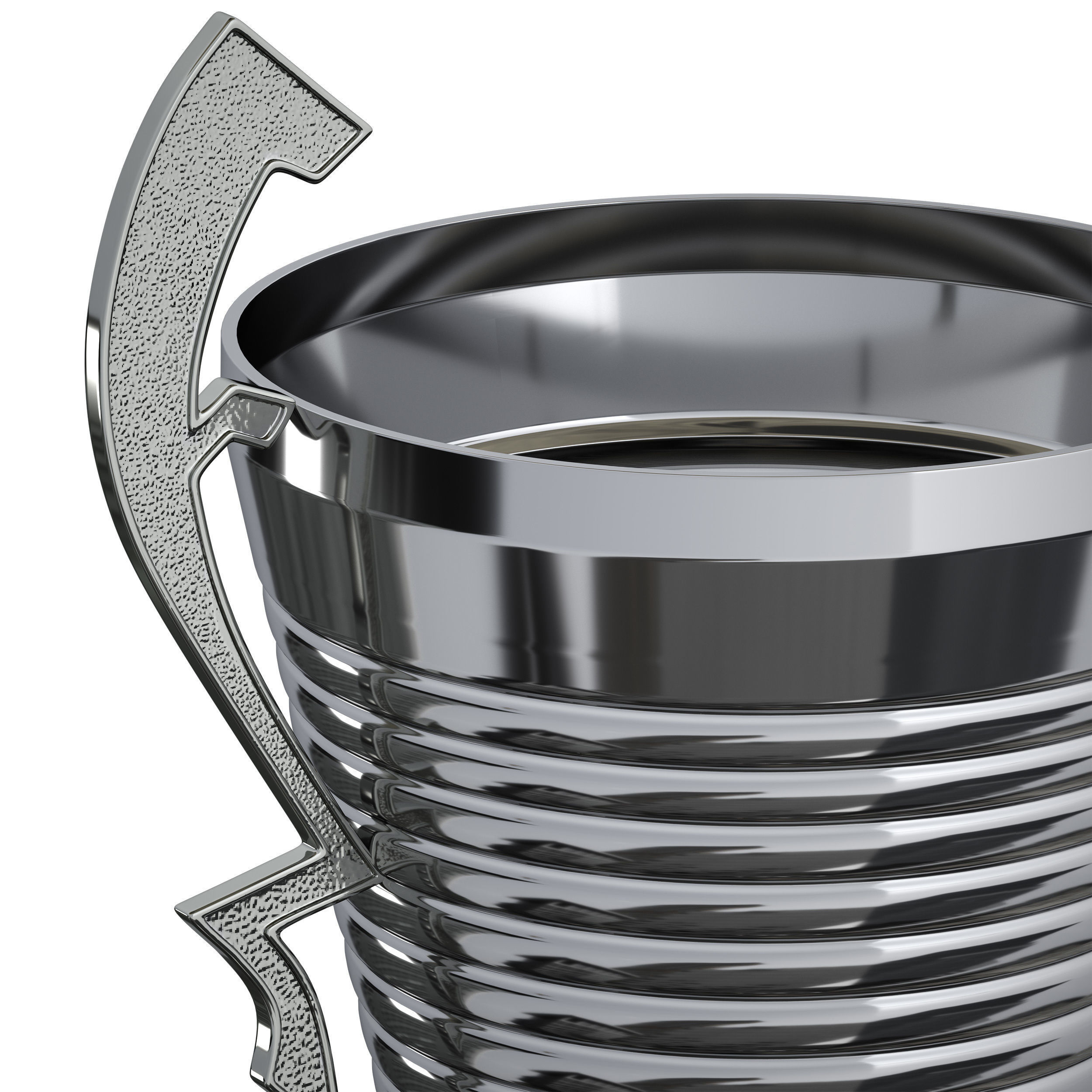 Sports award cup trophy Set of three cups 3D model_11