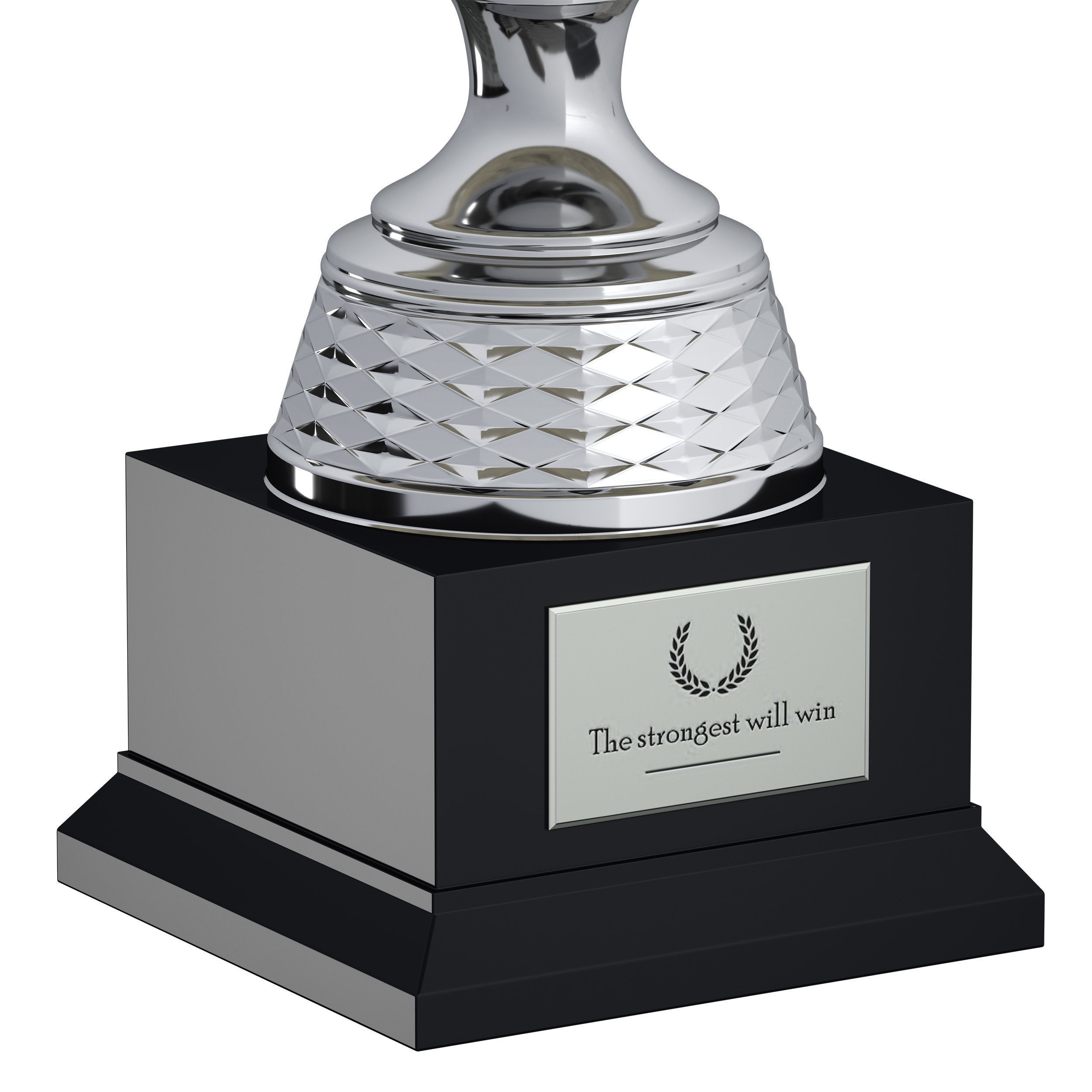 Sports award cup trophy Set of three cups 3D model_10