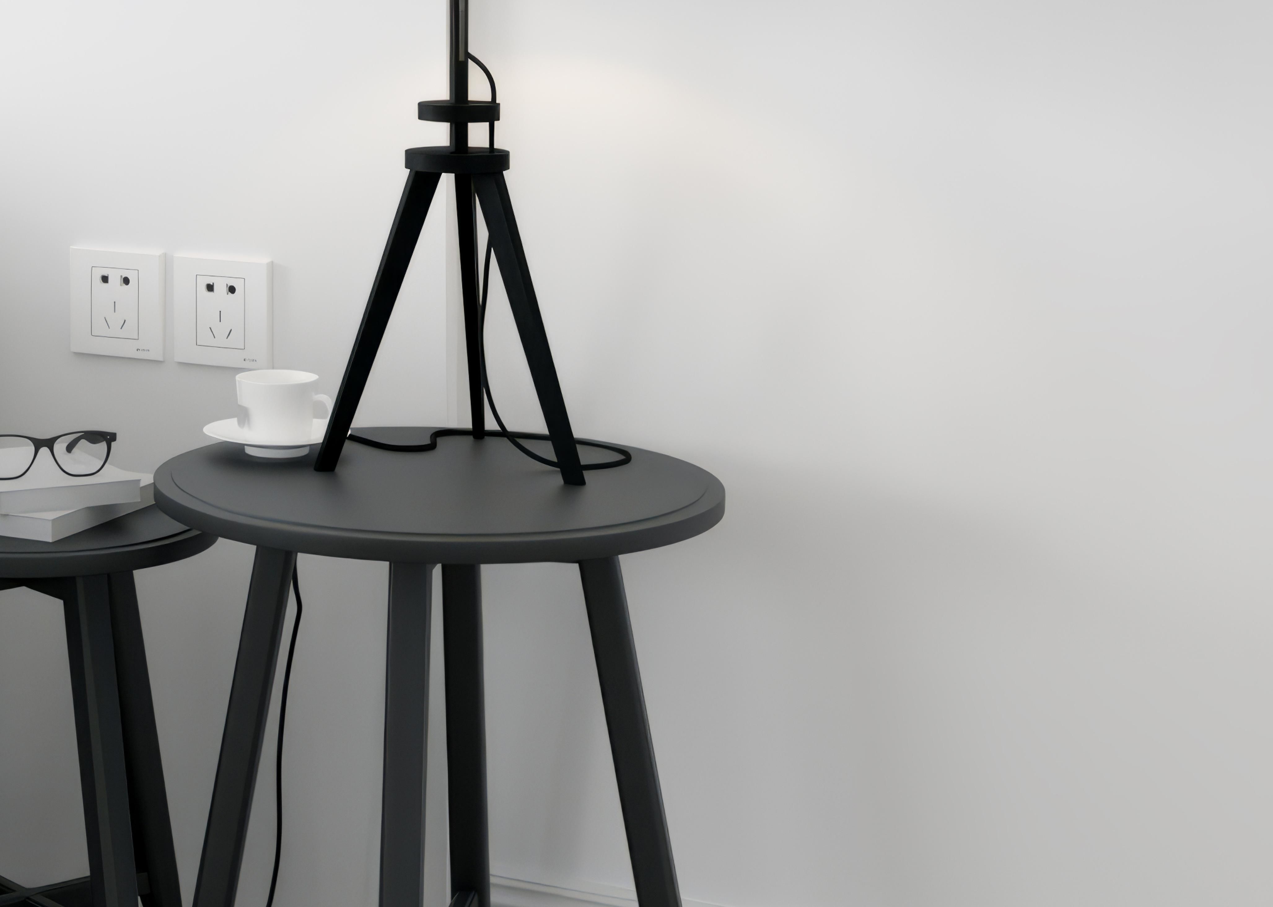 desk cup Coffee book lamp 3D model_3