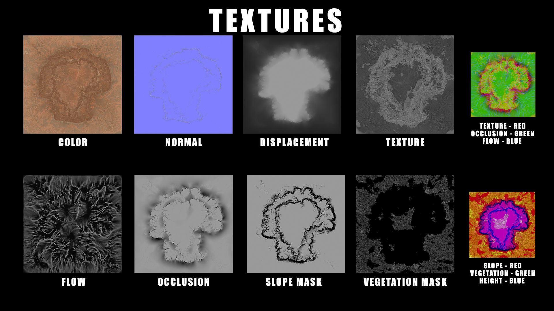 Desert Plateau Large Version 2 3D model_8