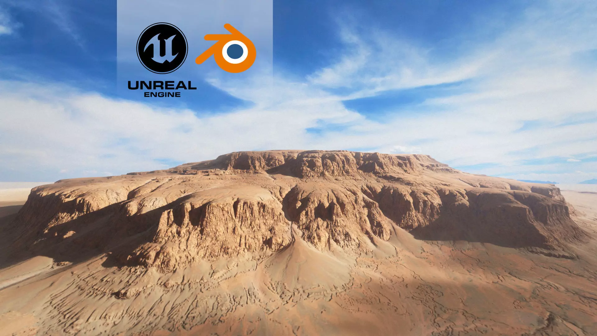 Desert Plateau Large Version 2 3D model_0