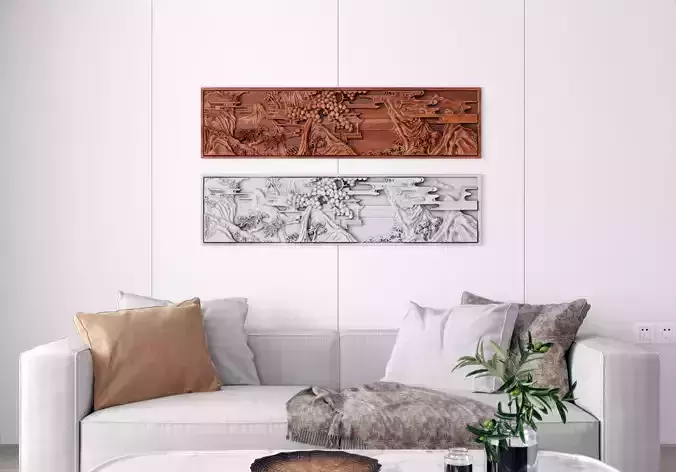 landscape carving New Chinese style