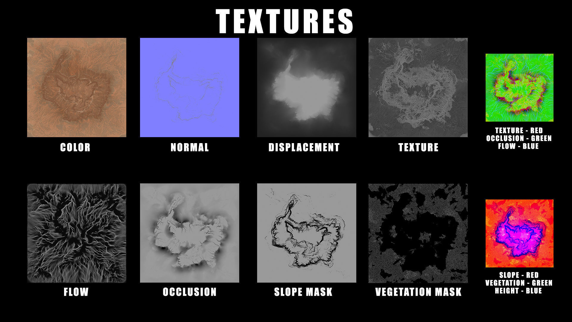 Desert Plateau Large Version 3 3D model_8