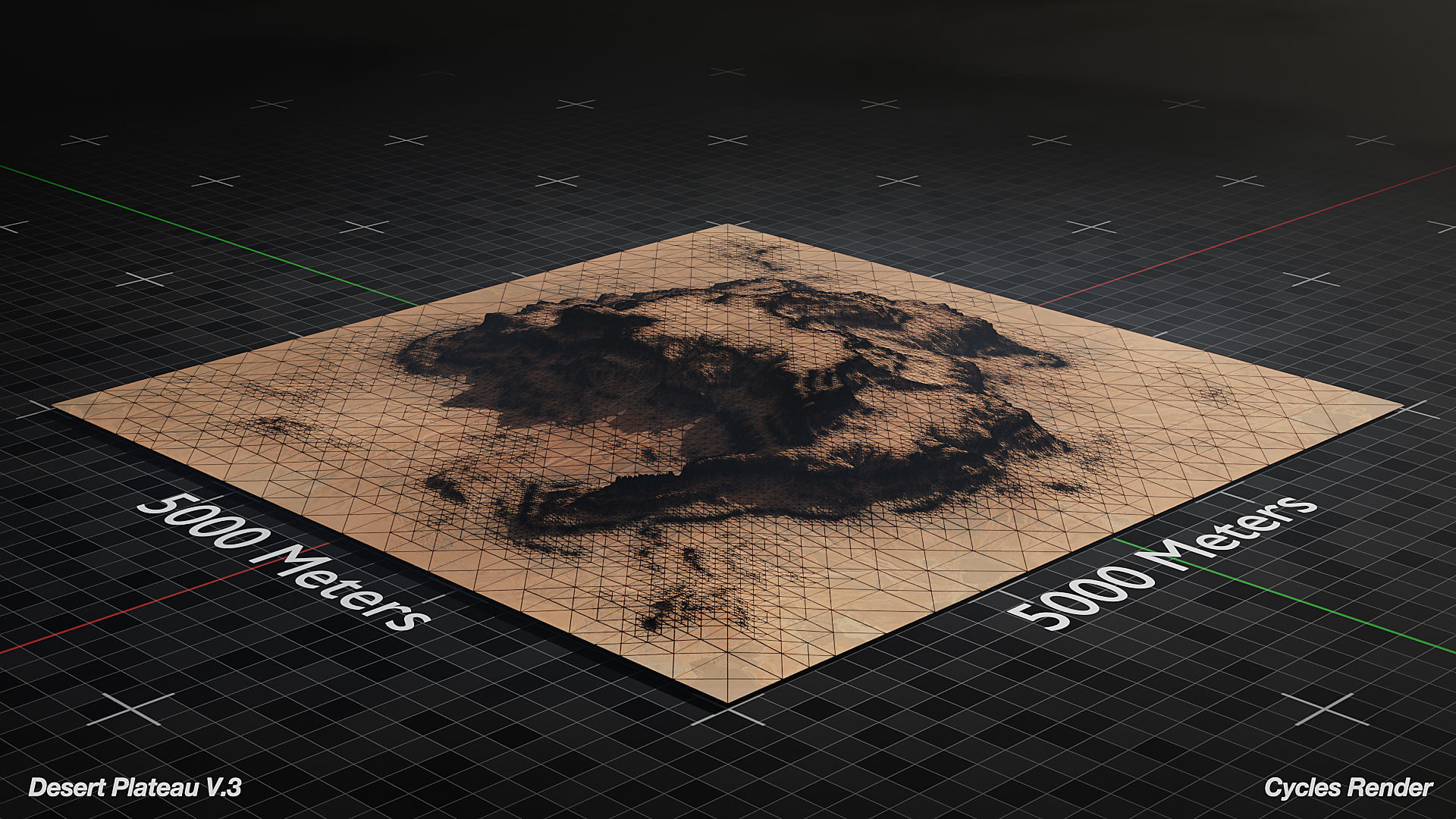 Desert Plateau Large Version 3 3D model_3