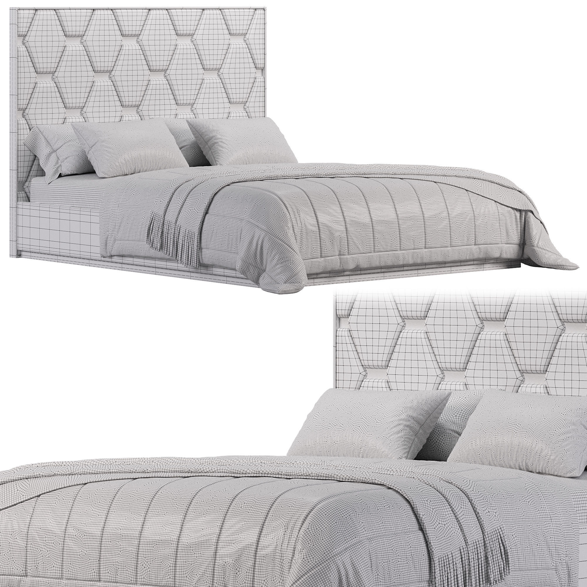 Manzi bed by Evanista 3D model_2