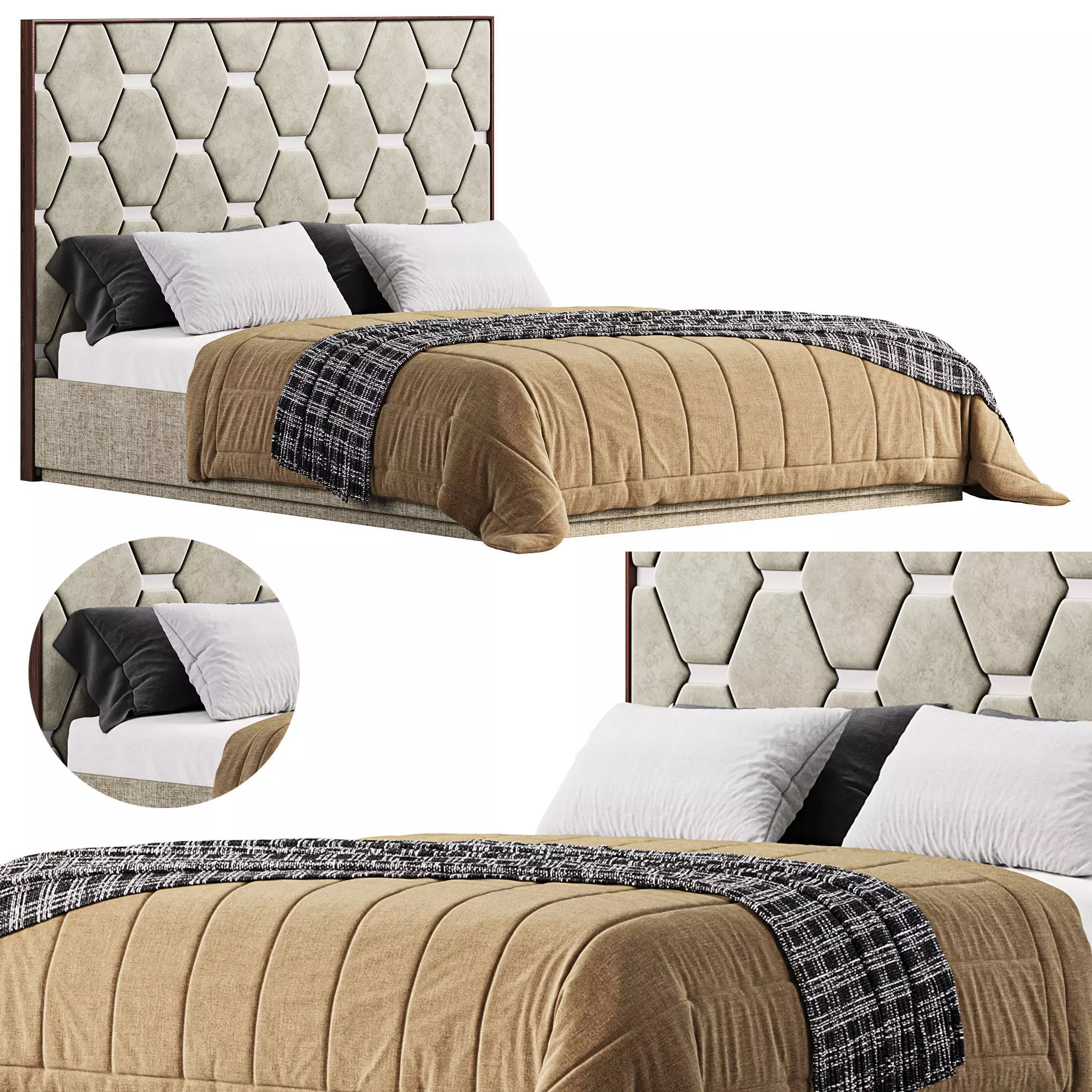 Manzi bed by Evanista 3D model_0