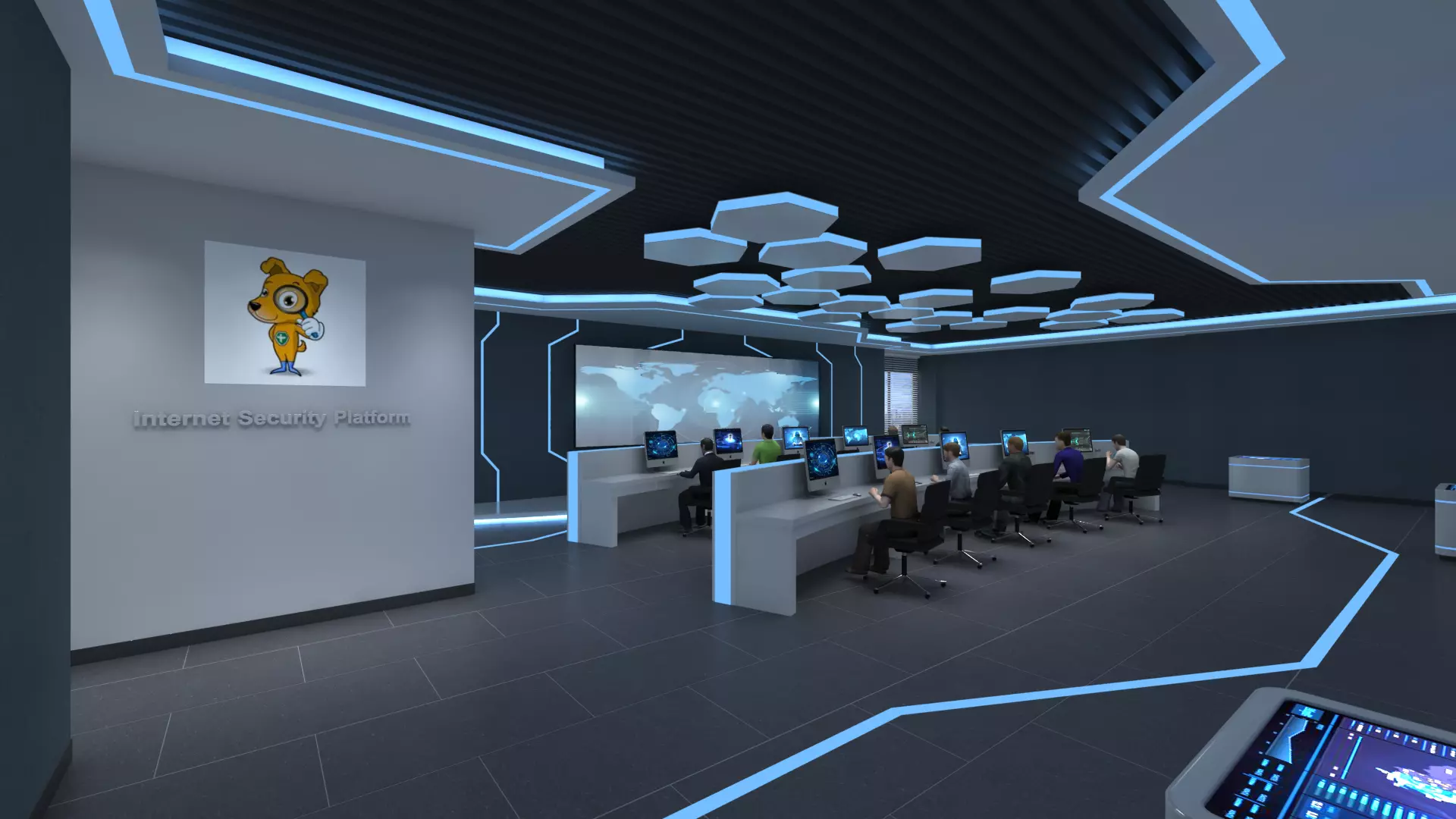 Command room monitoring center 3D model_0