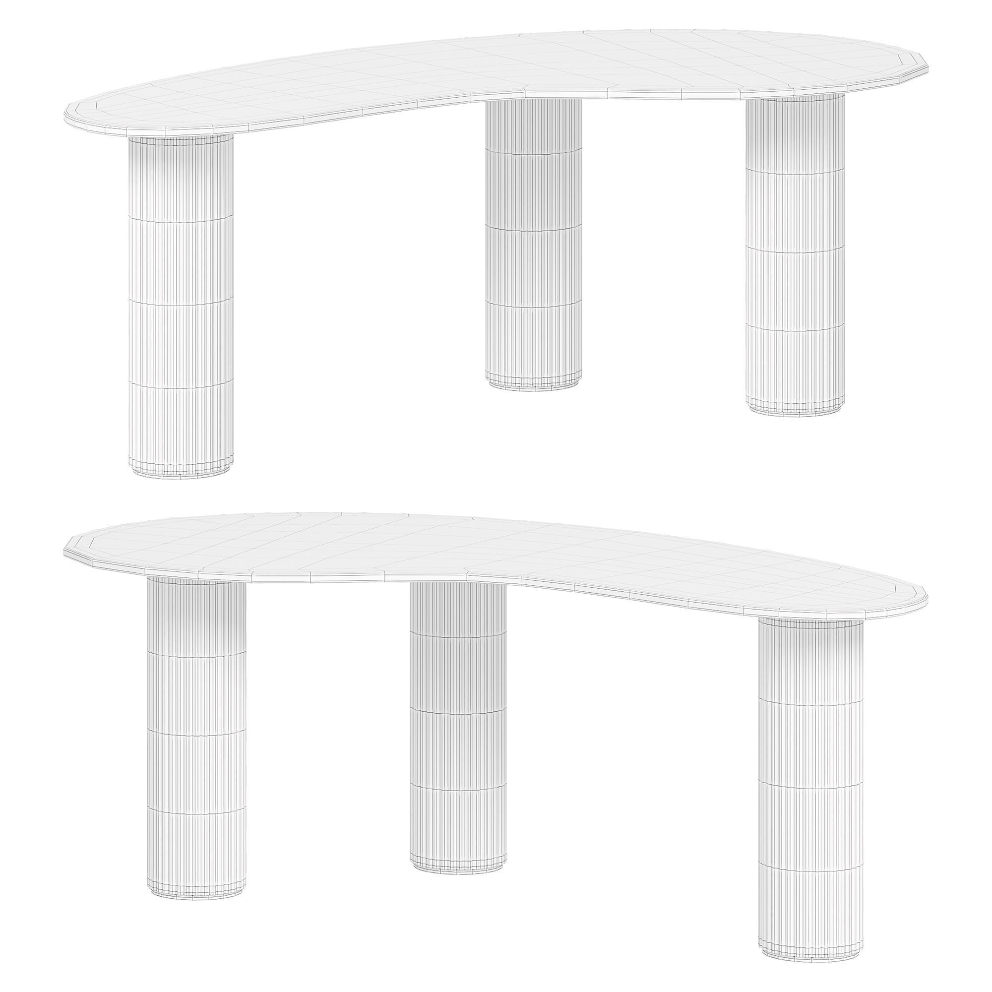 Modern coffee table by Homary 3D model_3