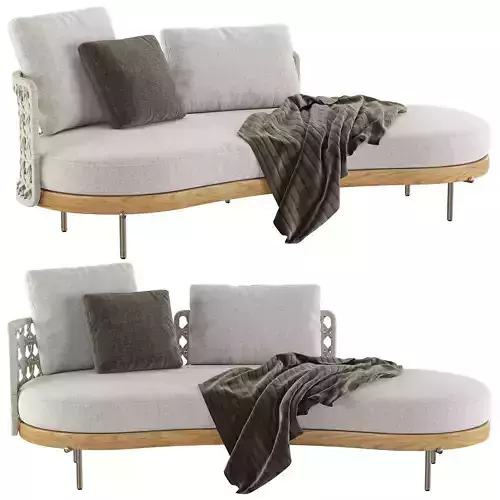 Torii Nest Outdoor Angled Open End Sofa