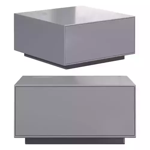 Modern Gray Coffee Table by Homary 3D model