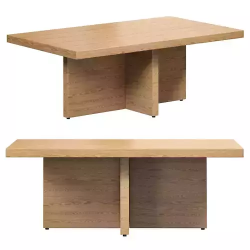 Farmhouse wood coffee table by Homary