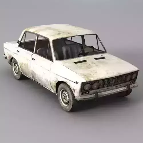 Low Poly VAZ 2103 Car Low-poly 3D model