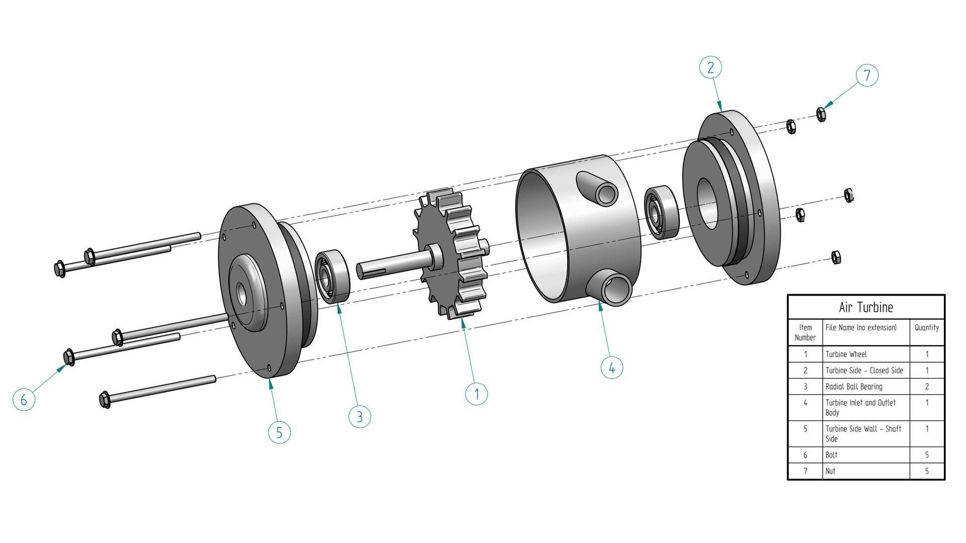 Air Motor 3D model_7