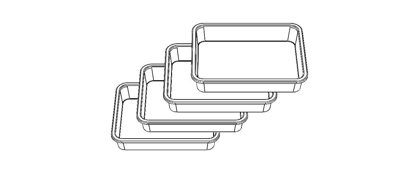 Rectangular Plastic Tray 30 Cms X 40 Cms X 8 Cms 3D model_18