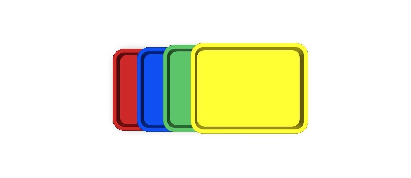 Rectangular Plastic Tray 30 Cms X 40 Cms X 8 Cms 3D model_17