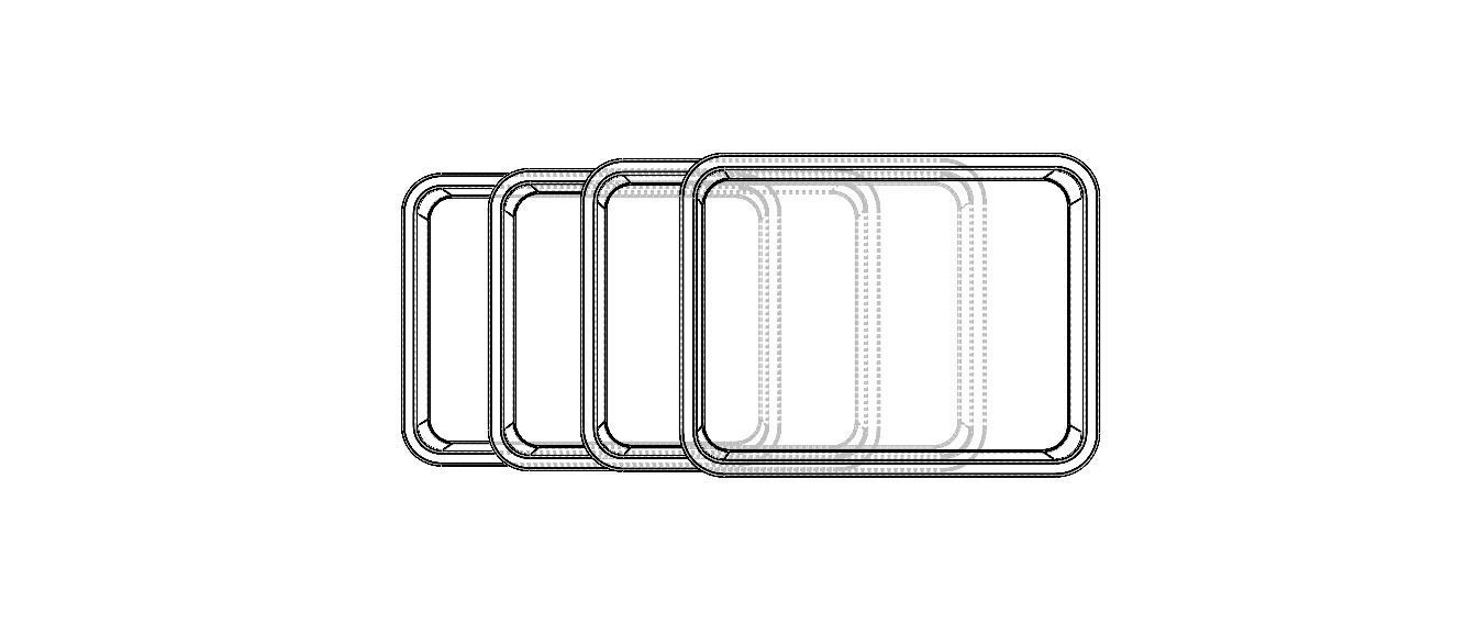 Rectangular Plastic Tray 30 Cms X 40 Cms X 8 Cms 3D model_15