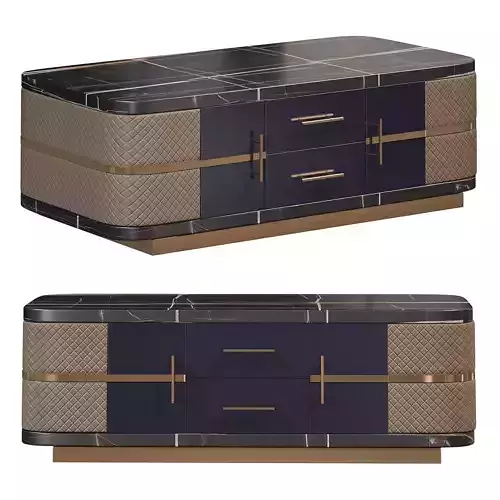 Modern marble coffee table by Homary