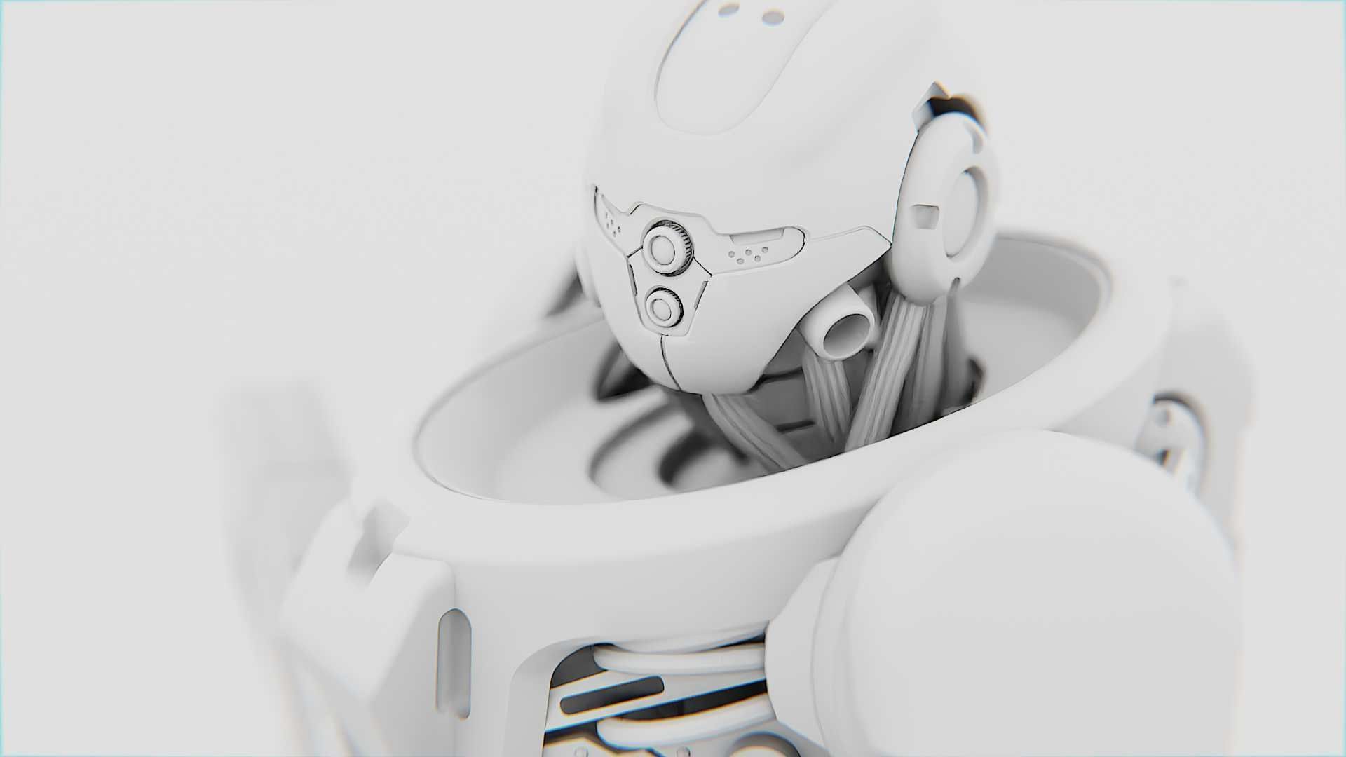 BATTLE DROID Z-10000    RIGGED 3D model_34