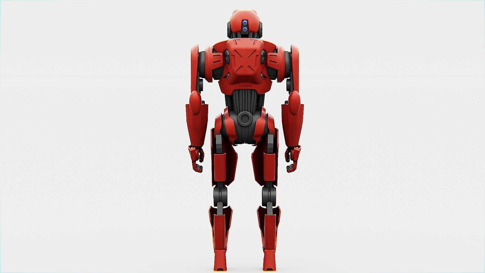 BATTLE DROID Z-10000    RIGGED 3D model_30