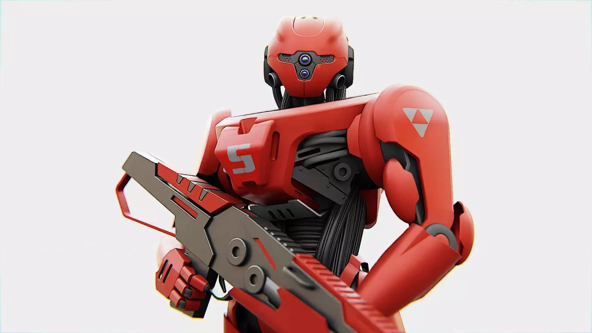 BATTLE DROID Z-10000    RIGGED 3D model_0