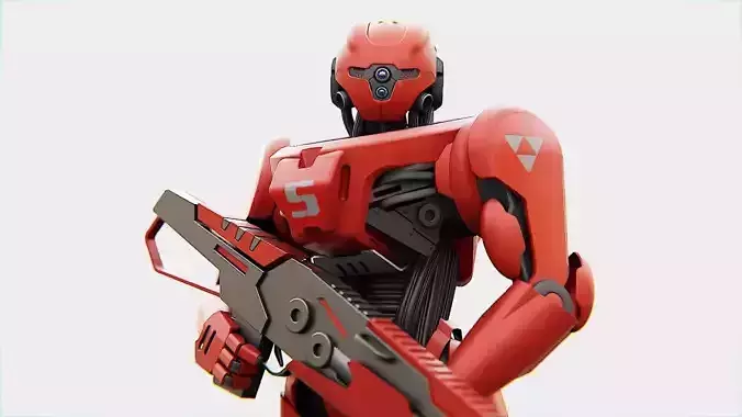 BATTLE DROID Z-10000    RIGGED 3D model