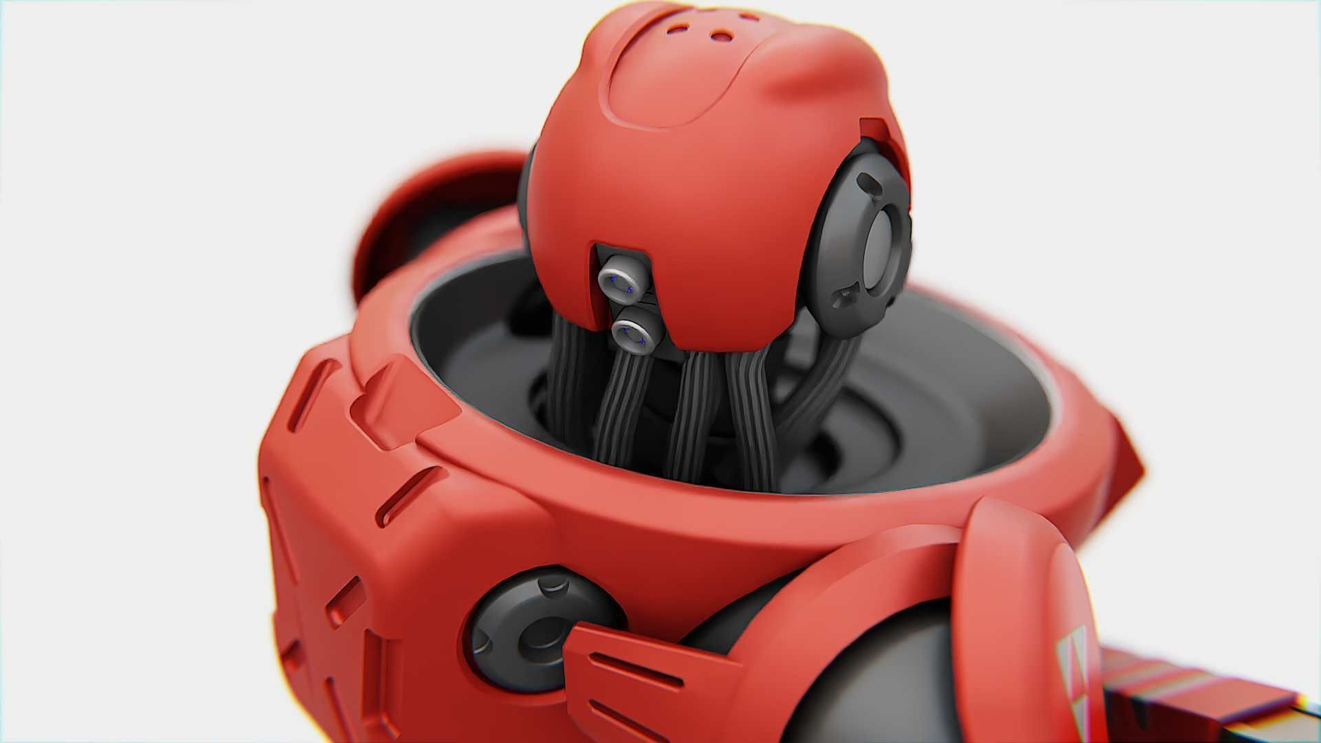 BATTLE DROID Z-10000    RIGGED 3D model_17