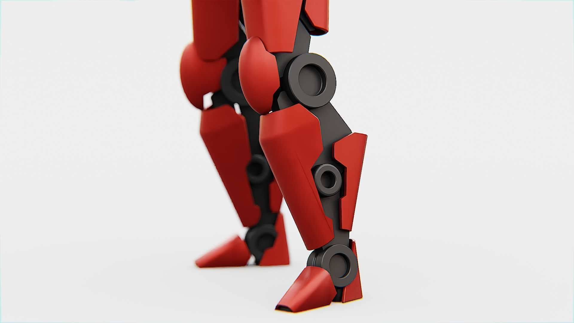 BATTLE DROID Z-10000    RIGGED 3D model_26